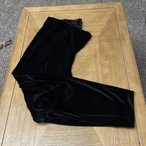 Loft Plus Size 24w Black Velvet Legging
